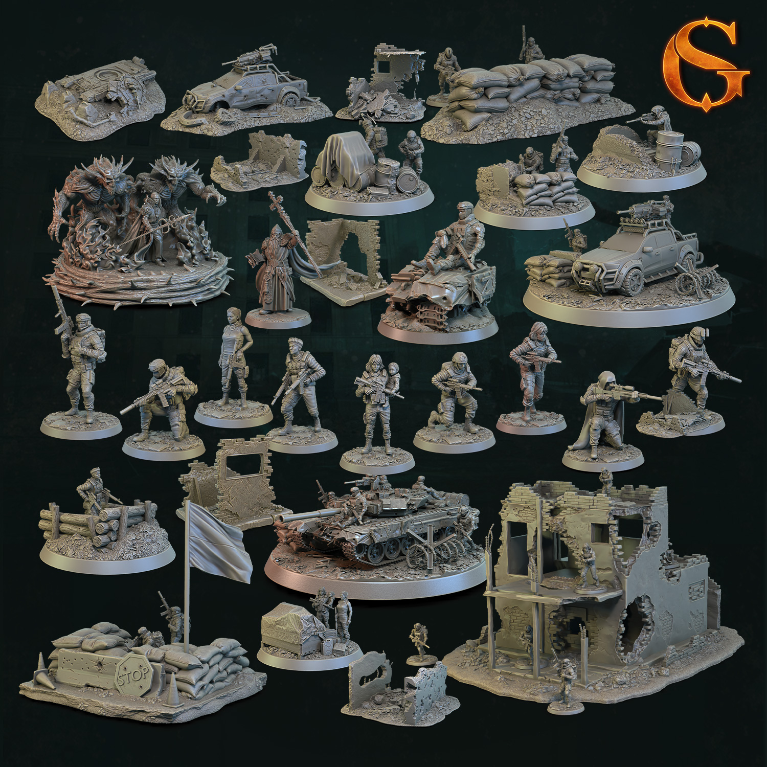 Diorama - Demonic Incursion in Kharkiv | Pre-Supported